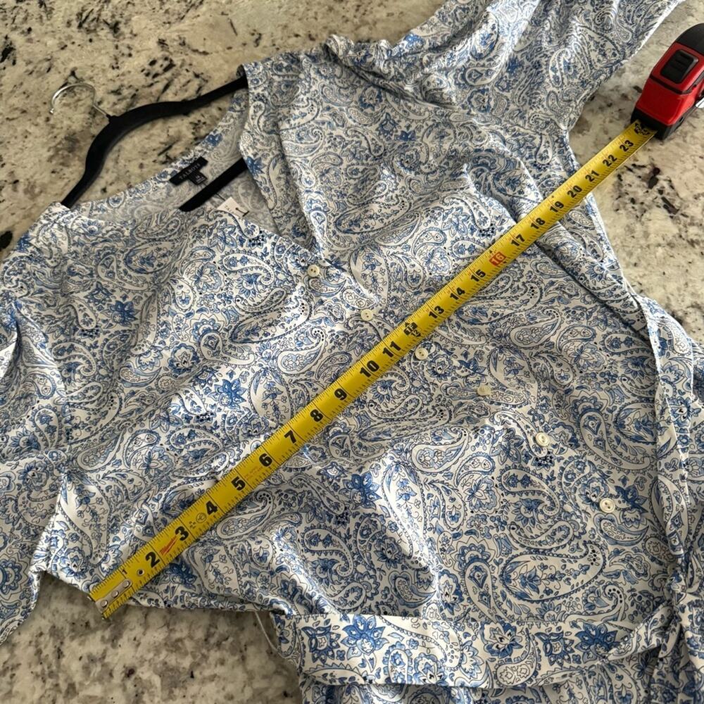 Talbots Poplin Shirtdress Dashing Paisley 18 NWT - Picture 11 of 13